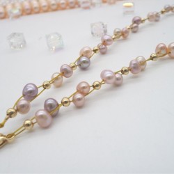 Double Layer Vintage Natural Freshwater Pearl Necklace